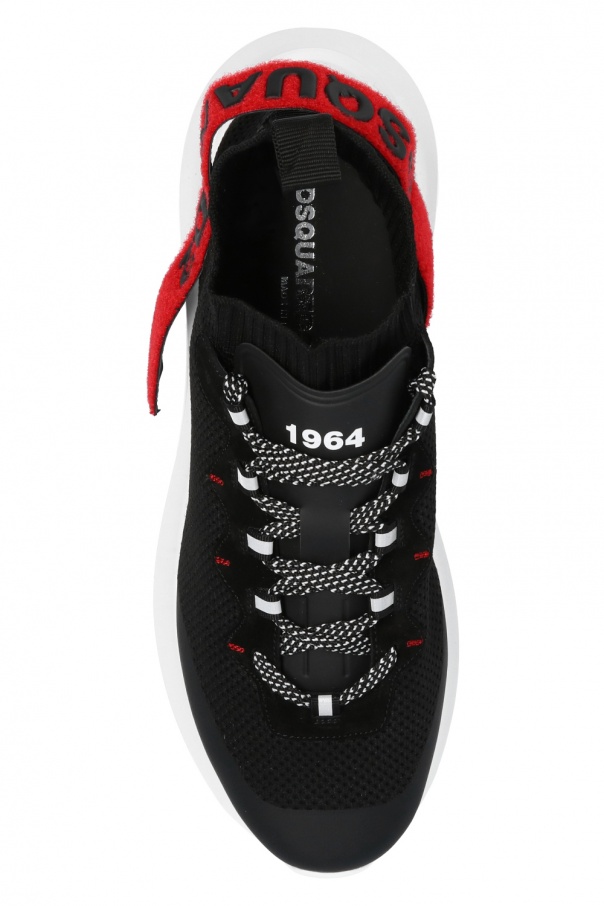 Dsquared2 ヘルリンフラットフォムスニカ SNW030910102325 3096 SchaferandweinerShops Italy - Classic Court Shoes 7 - Black
